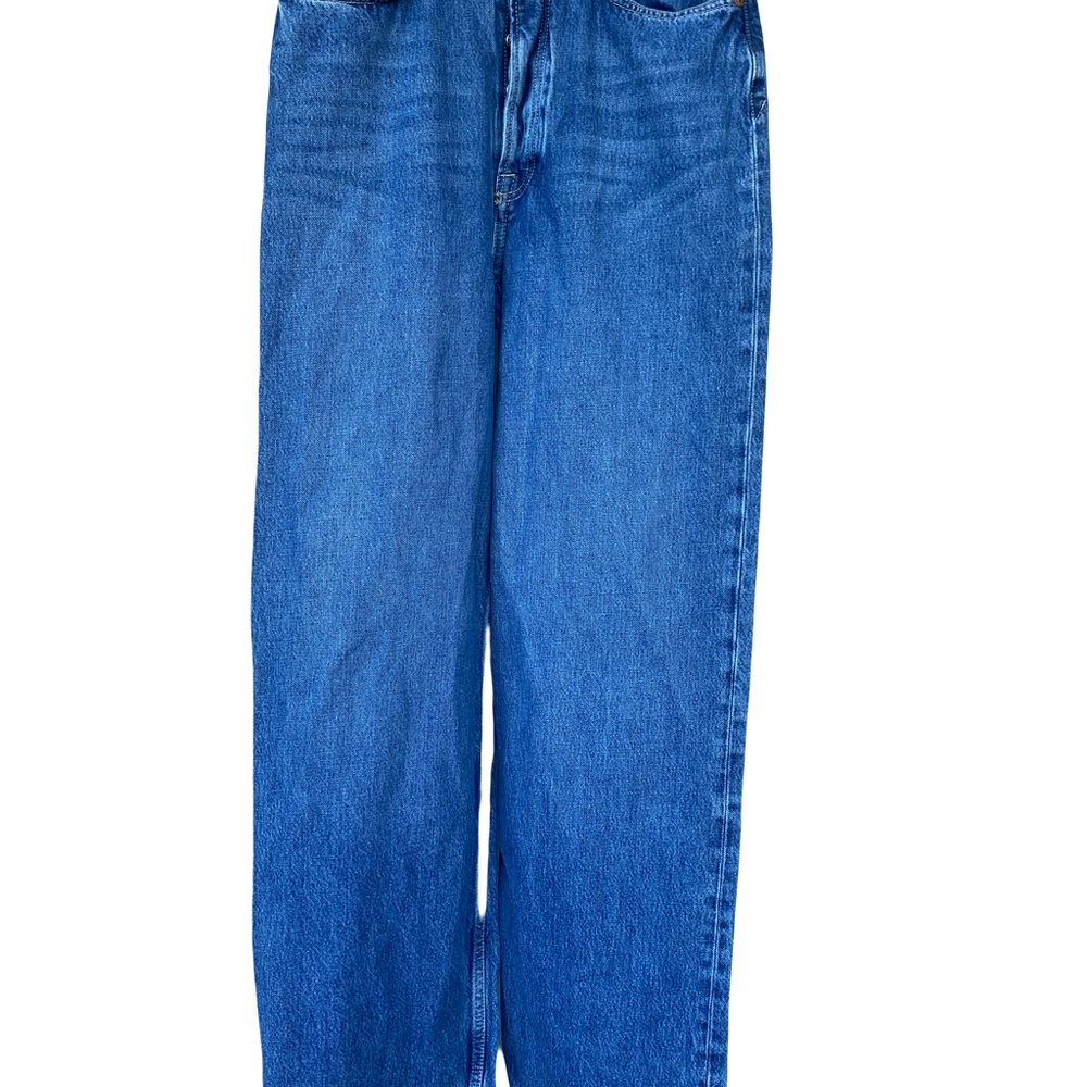 SAMSOE Women's Straight Leg Blue Jeans